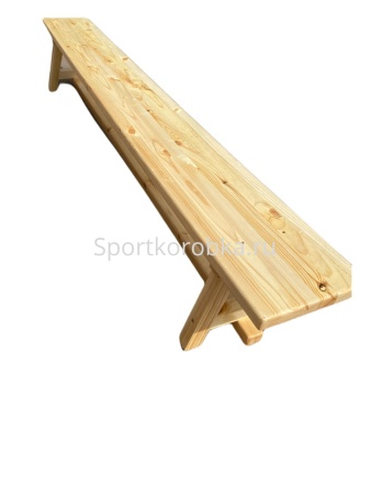 Гимнастическая скамейка деревянная 2,5 м Стандарт фото