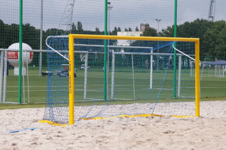 Ворота для пляжного футбола 5х2 м разборные, труба d=89 мм фото