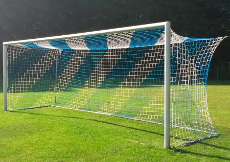 Сетка для футбольных ворот 7,5х2,5 м, d=5 мм, сине-белая фото