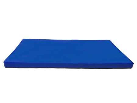 Мат спортивный гимнастический 120х120х10 см, синий фото
